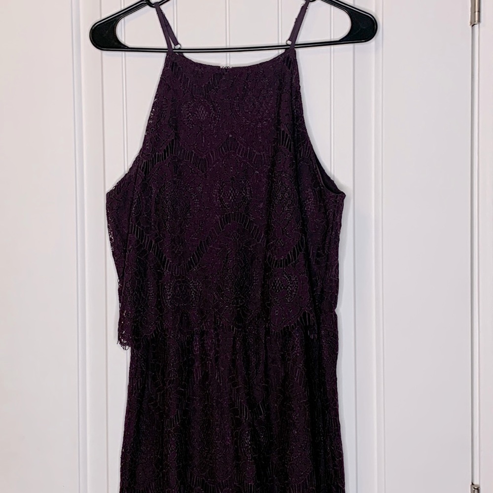 Dark Purple Size M SemiFormal Dress